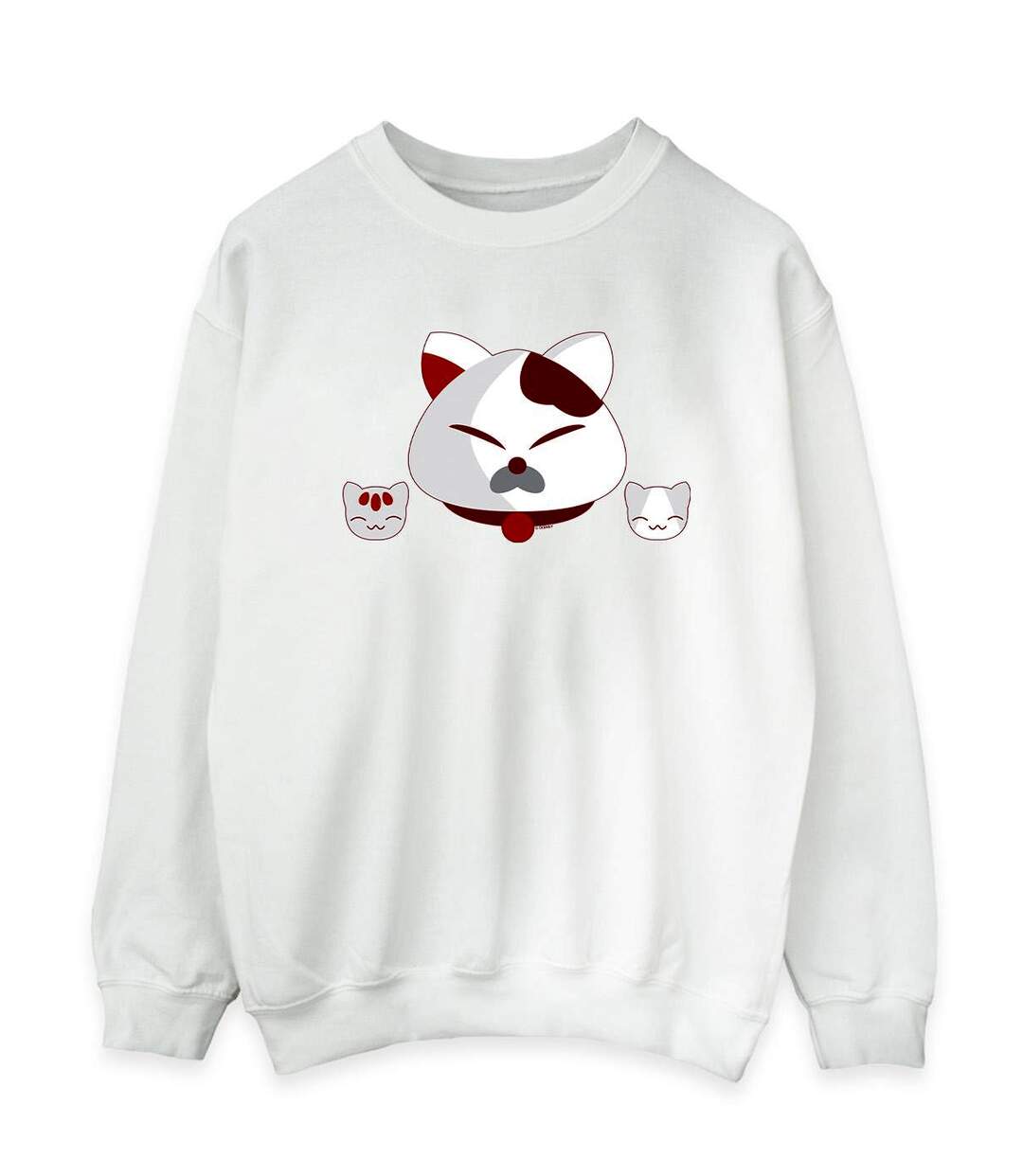 Disney Sweat Big Hero 6 Baymax Kitten Heads - Femme/Femme (Blanc) - UTBI11694-1