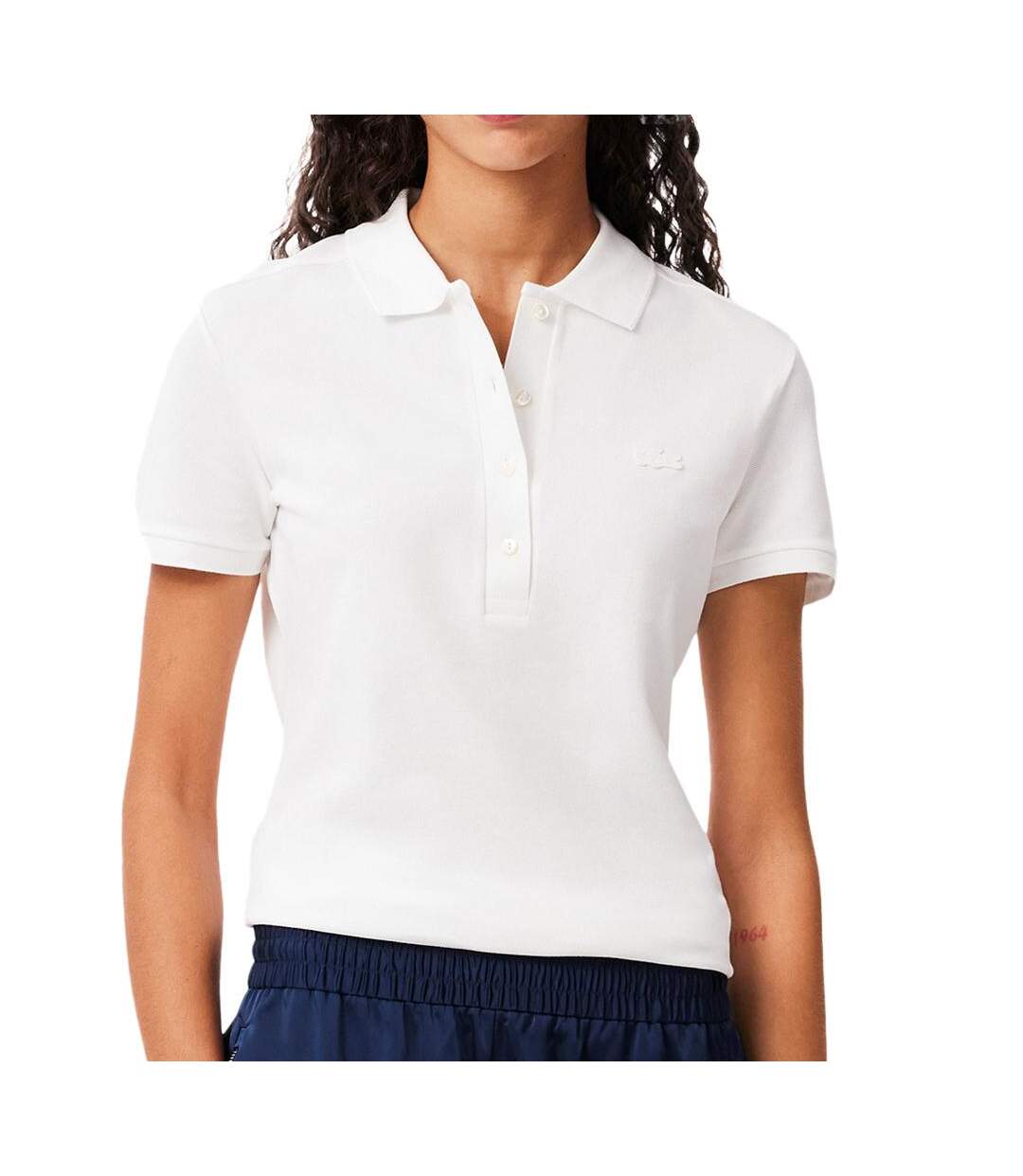 Polo Blanche Femme Lacoste PF5462 - 38-1