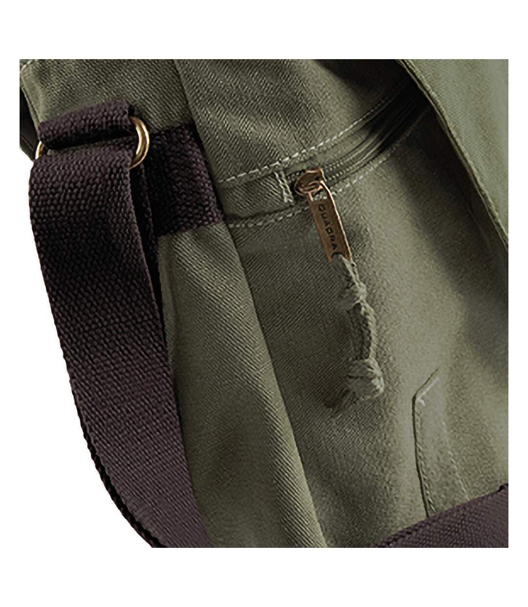 Quadra Vintage Canvas Despatch Bag - 3.6 Gal (Vintage Military Green) (One Size) - UTBC764-3