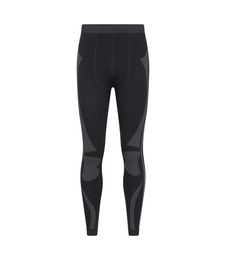 Mens quiver ii seamless base layer bottoms black Mountain Warehouse