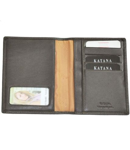Katana - Etui pour passeport en cuir - chocolat - 2953