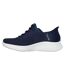 Womens/ladies Skech-lite Pro Natural Trainers Navy Skechers-2