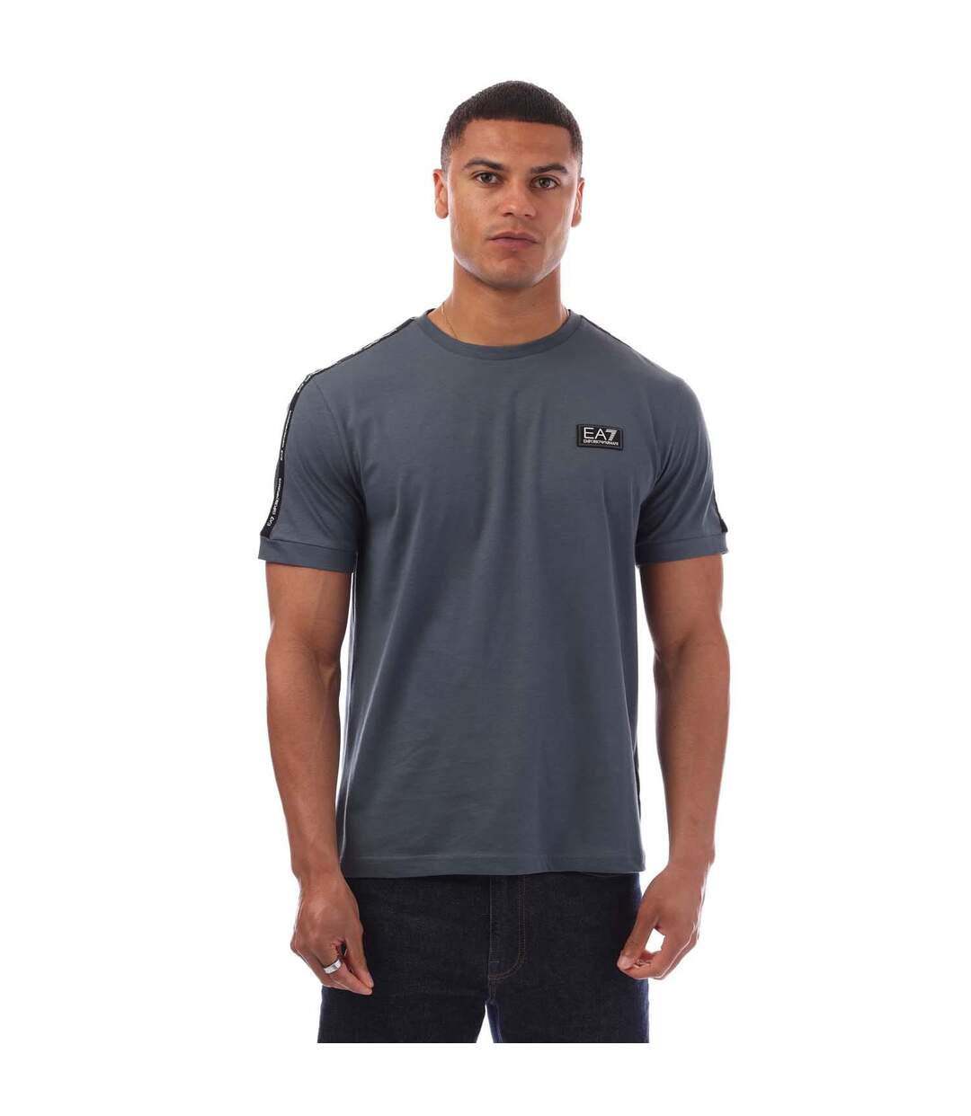 T-shirt Style Logo Ea7 Homme Gris Foncé Emporio Armani-2