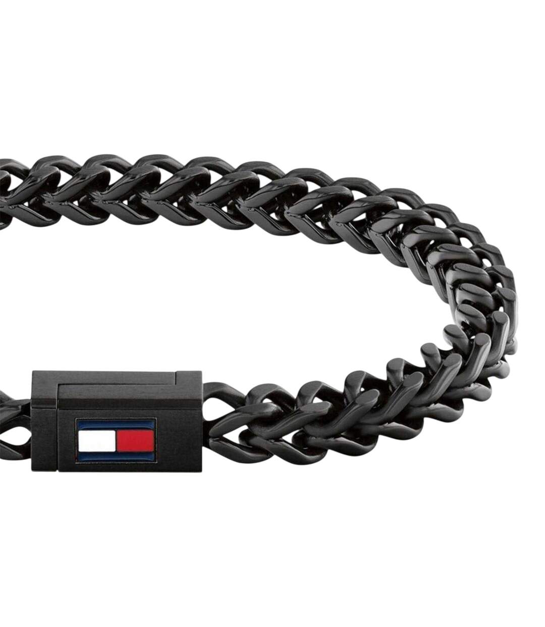 Mens Polished Chain Bracelet One Size Black Tommy Hilfiger-2