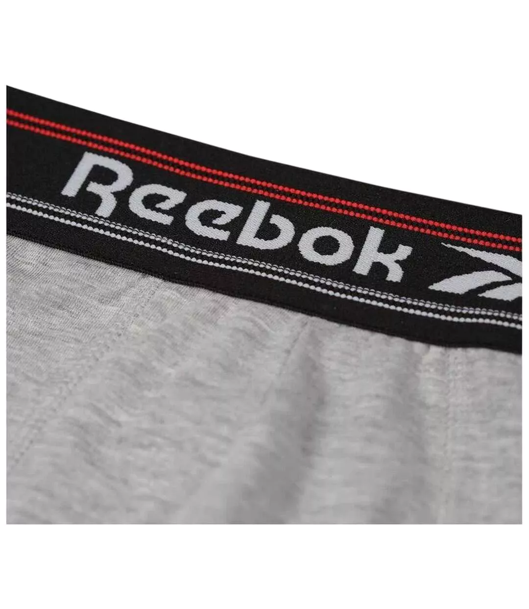 Boxers Sports Homme Gris Noir Gris Foncé Reebok-2