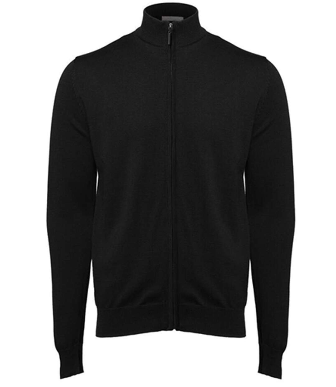 Pull grand zip - Homme - PK453 - noir-2