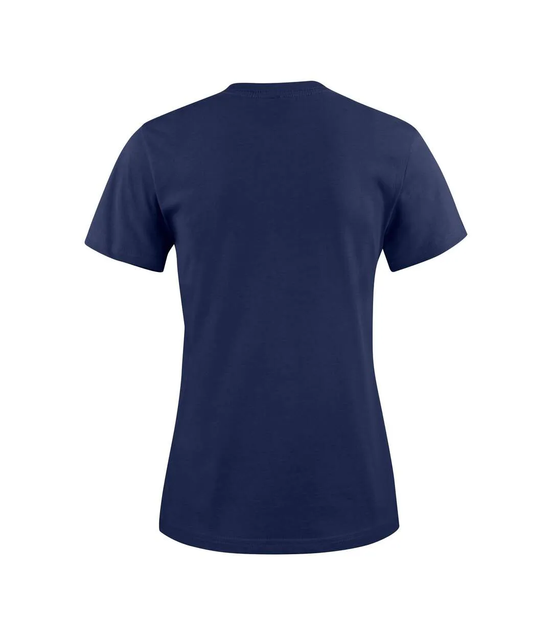 Womens/ladies Light T-shirt Navy Printer-3