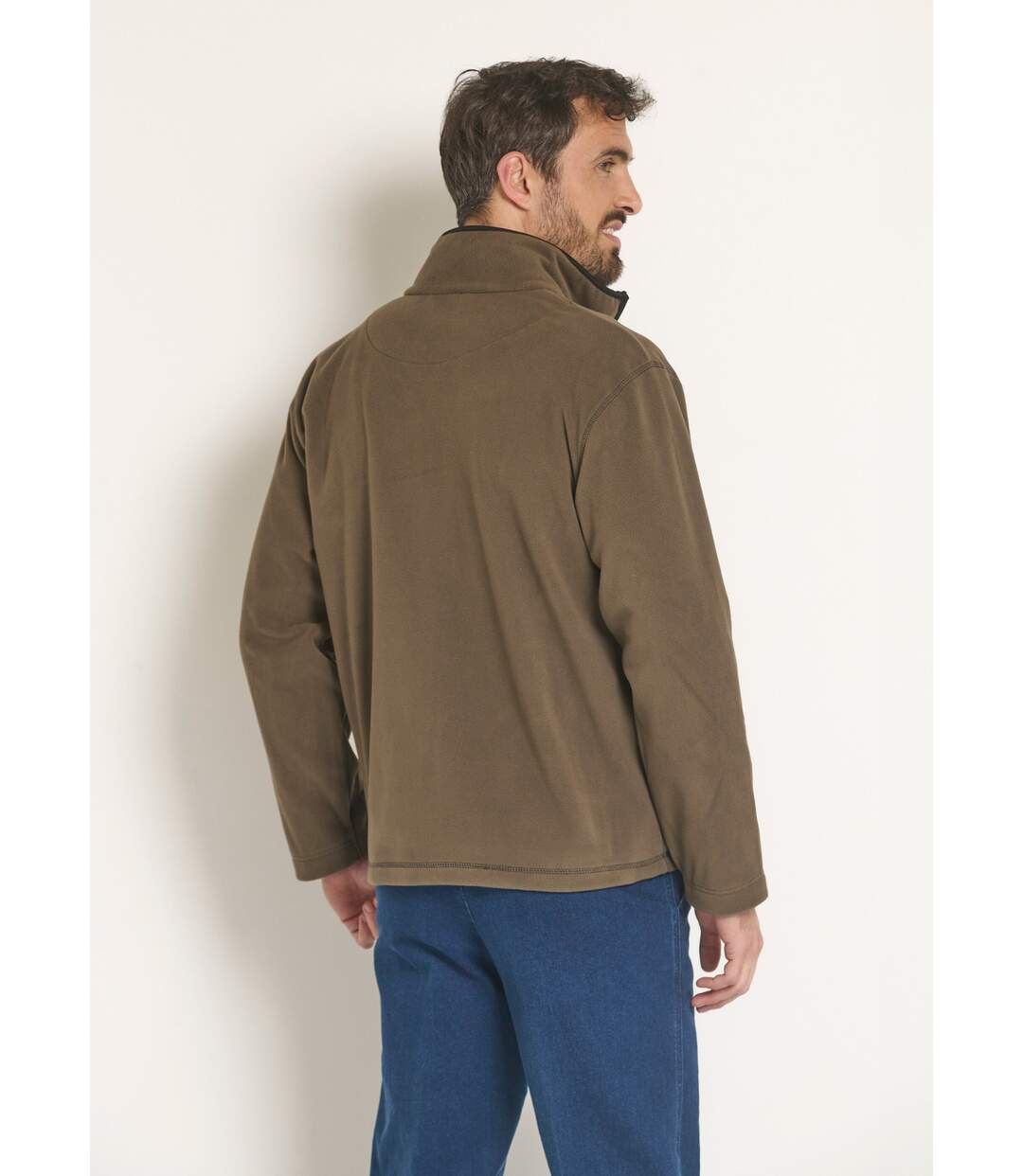 Veste zippée polaire col montant-2