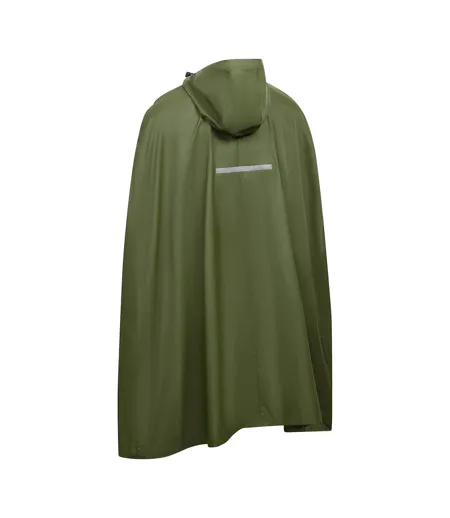 Poncho Imperméable Pliable À Capuche Qikpac Adulte Vert Mousse Trespass