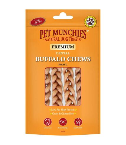 Pet Munchies Buffalo Dental Dog Chew (Pack Of 4) (May Vary) (M) - UTTL4007