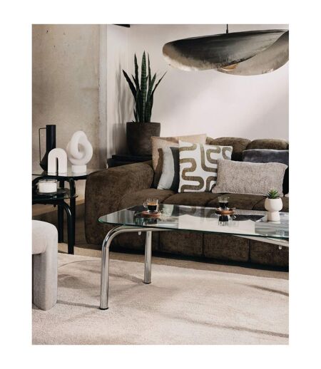 Table basse en verre HECATE - Noir
