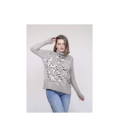 Pull col roulé à sequins KILISION - Dona X Lisa