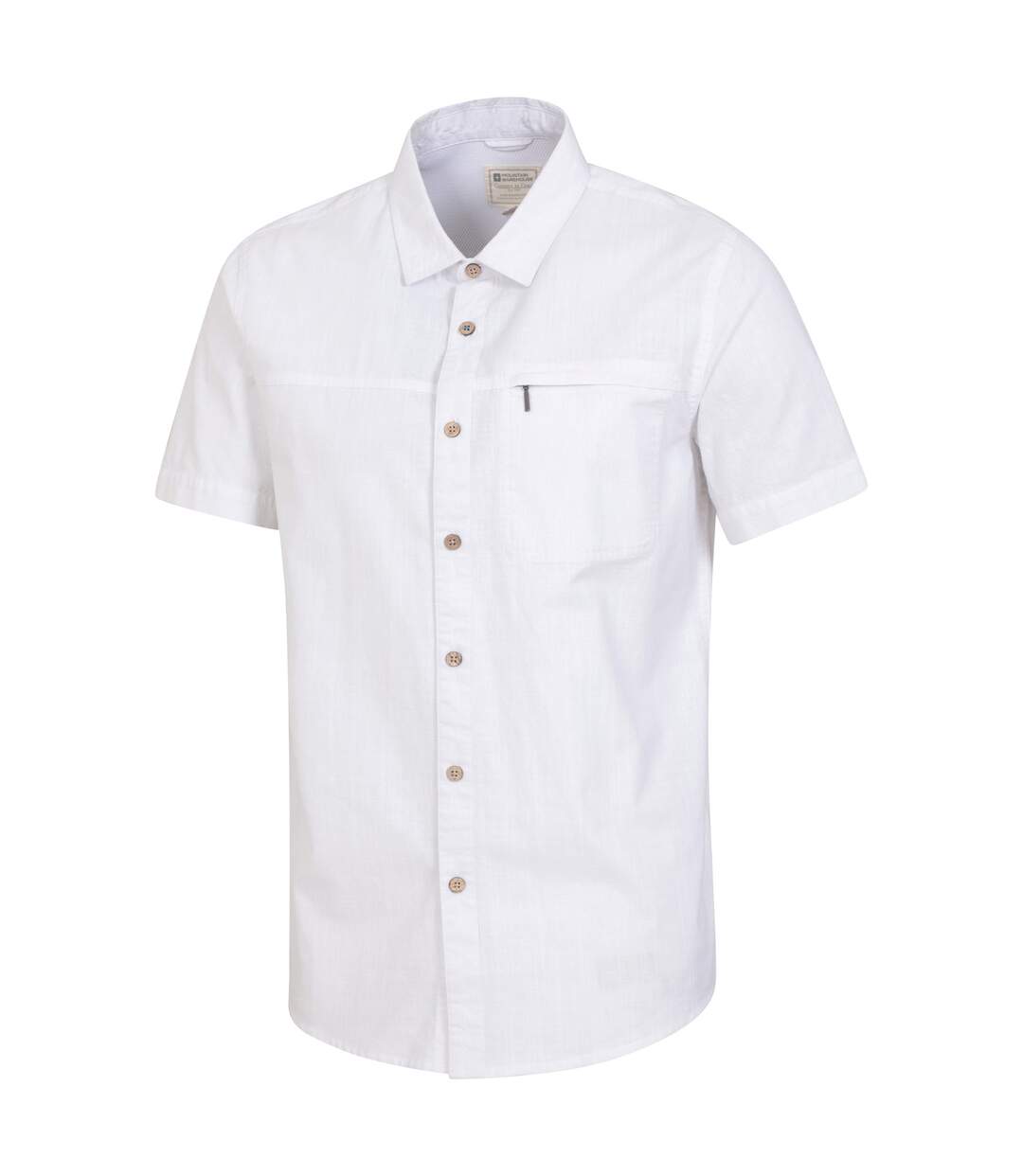 Chemises Manches Courtes Coconut Homme Bleu Foncé Blanc Mountain Warehouse-3
