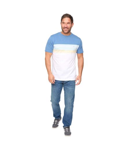 Mens Fenshaw T-shirt Blue Stripe Bewley & Ritch