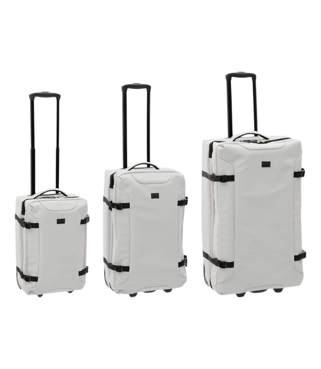 Lot de 3 Valises Souples 2 Roulettes 74cm Beige-1