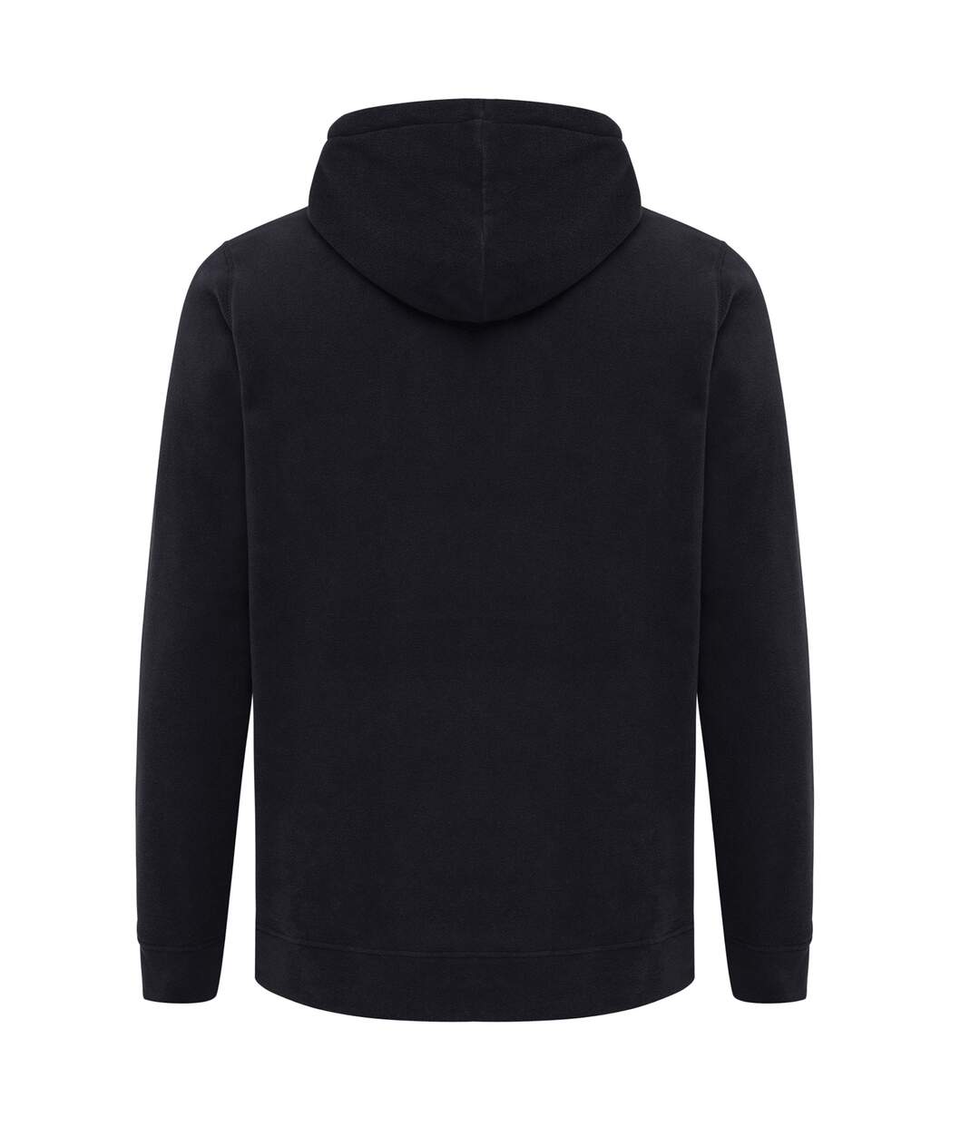 Unisex adult trivor microfleece hoodie black Iqoniq-2