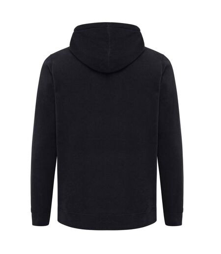 Unisex adult trivor microfleece hoodie black Iqoniq
