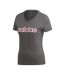 T-Shirt gris/rose femme adidas dx2546-2