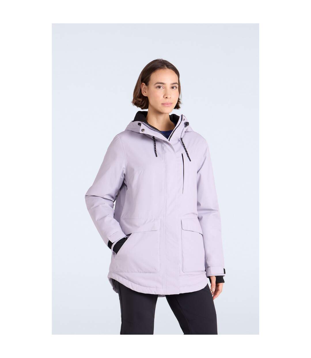 Blouson De Ski Tignes Femme Violet Clair Animal-1