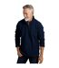 Mens newport ribbed quarter zip fleece top federal blue Weird Fish-3