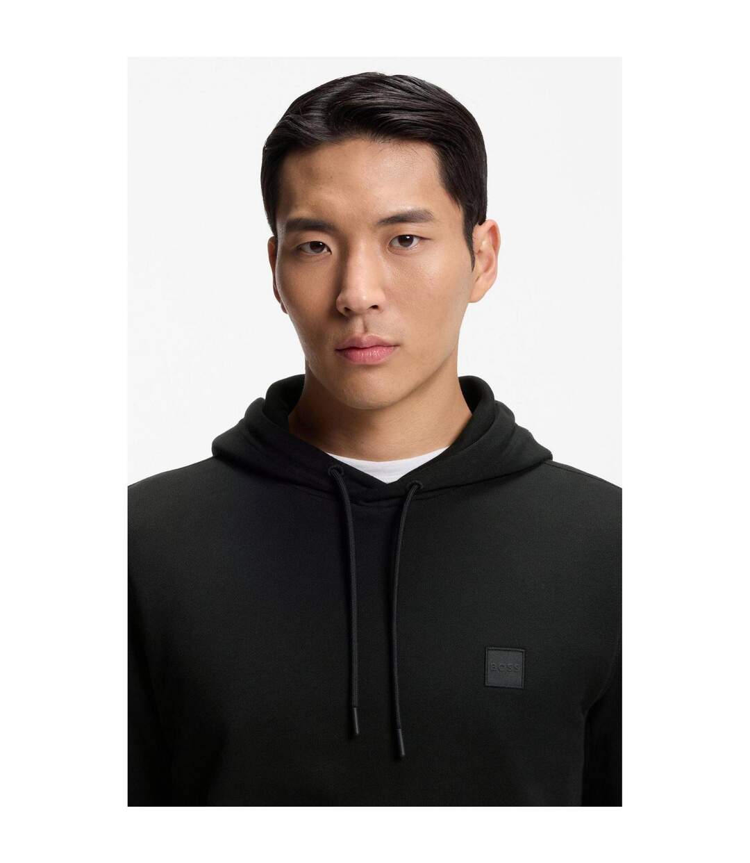 Mens Wetalk Pullover Hoodie Jet Black Boss-4
