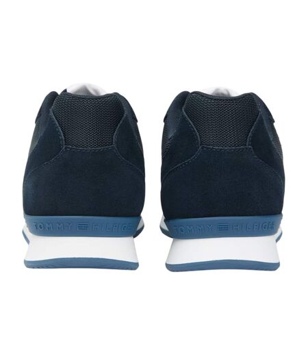 Mens Leather Low Running Flat Trainers Desert Sky Tommy Hilfiger