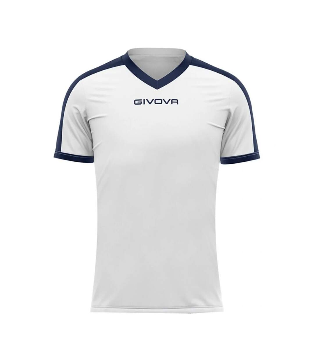 T-shirt Revolution Homme Blanc Bleu Marine Givova-1