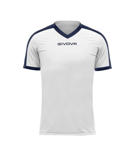 T-shirt Revolution Homme Blanc Bleu Marine Givova