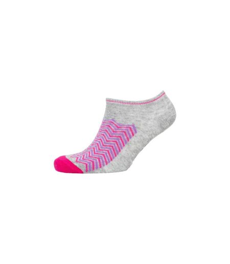 Dunlop Womens/Ladies Cheveon Trainer Socks (Pack of 3) (Multicolored)