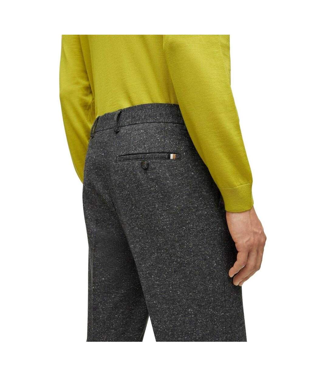 Pantalon Motif/style Texturé H-genius Homme Gris Boss-3