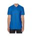 Mens softstyle double pique polo shirt royal blue Gildan