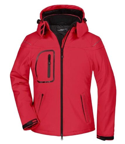 Veste softshell hiver Femme - JN1001 - Rouge