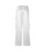 Womens/ladies Ow Wide Leg Cargo Trousers Coconut Milk Off White-3