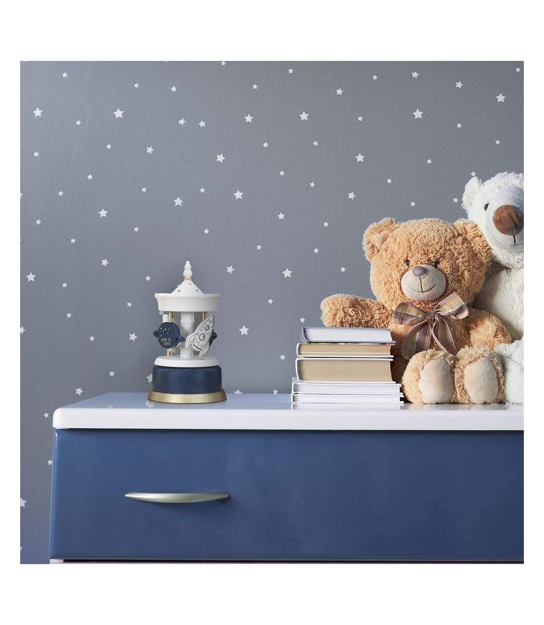 Carroussel musical en bois pour enfant-2