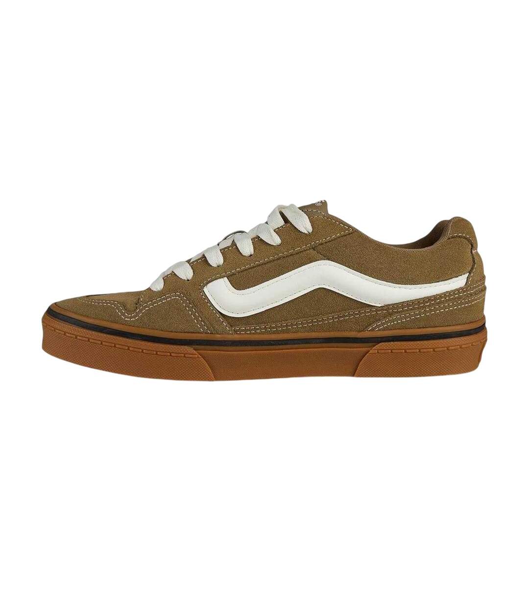 Mens Calderone Suede Trainers Olive Vans-3