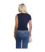 Haut 1 Épaule Femme Bleu Marine Ax-3