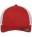 Casquette Trucker Motif/style Deux Tons Rouge Blanc Flexfit-4