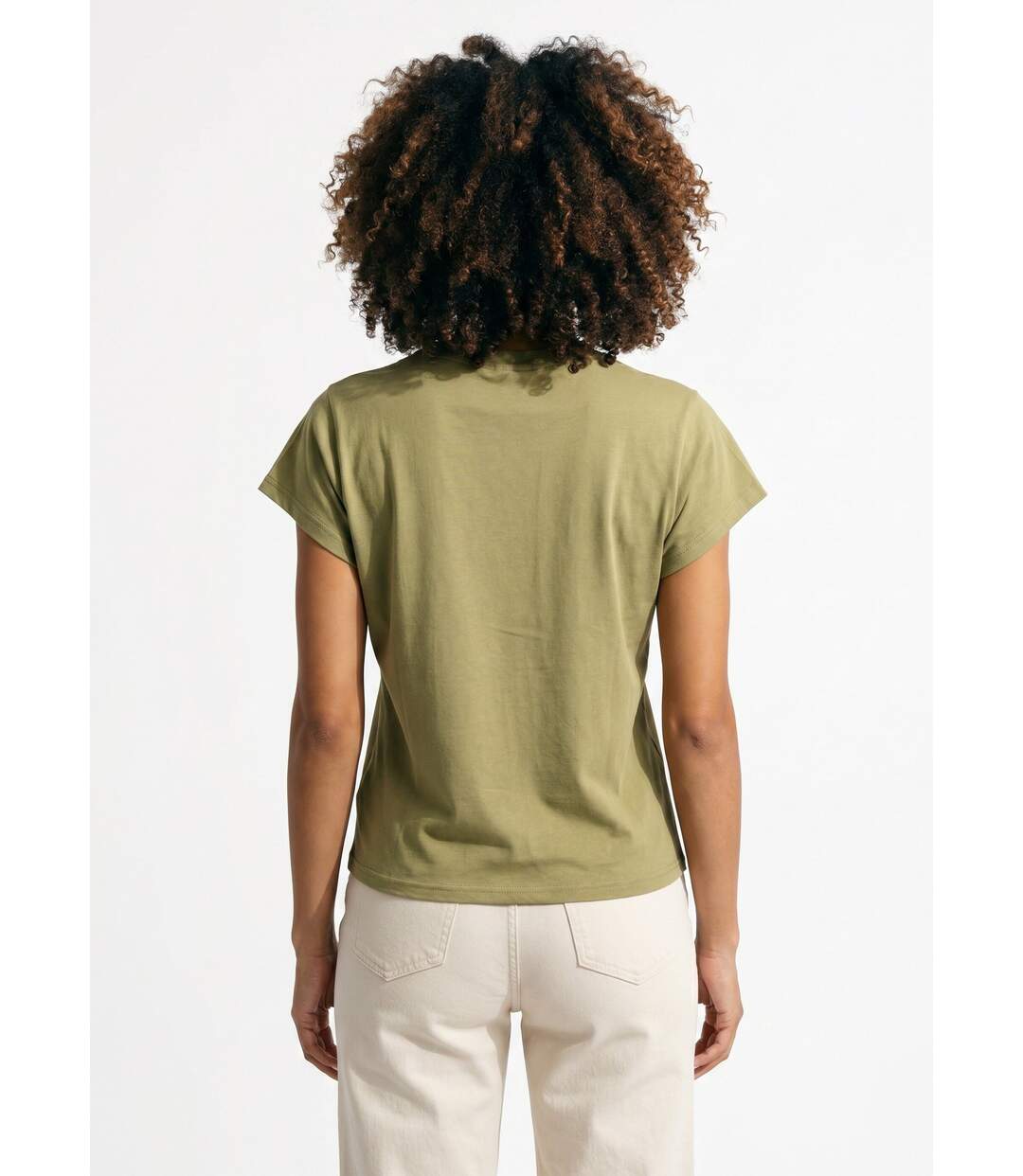 T-shirt coton encolure broderie anglaise-2