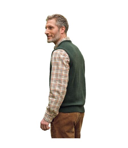 Mens V Neck Sleeveless Pullover Pull Sans Manches À Col En V Pin WoolOvers