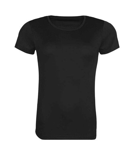 Awdis Womens/Ladies Cool Recycled T-Shirt (Jet Black) - UTPC4715