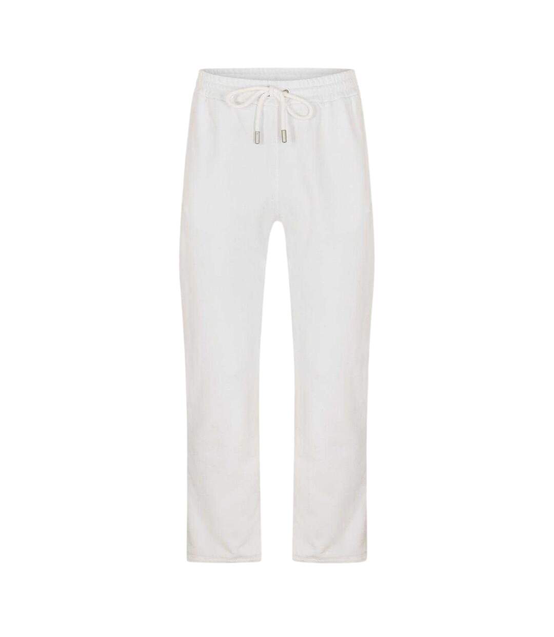 Mens Fleece Joggers White Off White-1