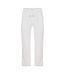 Mens Fleece Joggers White Off White-1