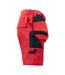 Mens Work Shorts Red Projob-4