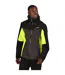 Mens Birchdale Waterproof Hooded Jacket Ash Black Regatta-1