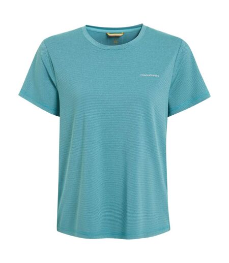 T-shirt Uni Manches Courtes Ellie Femme Turquoise Craghoppers