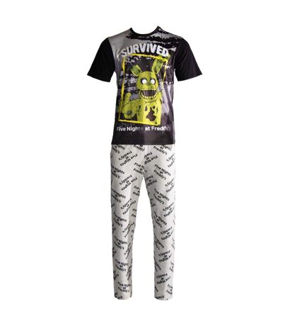 Ensemble De Pyjama Homme Noir Gris Five Nights At Freddys