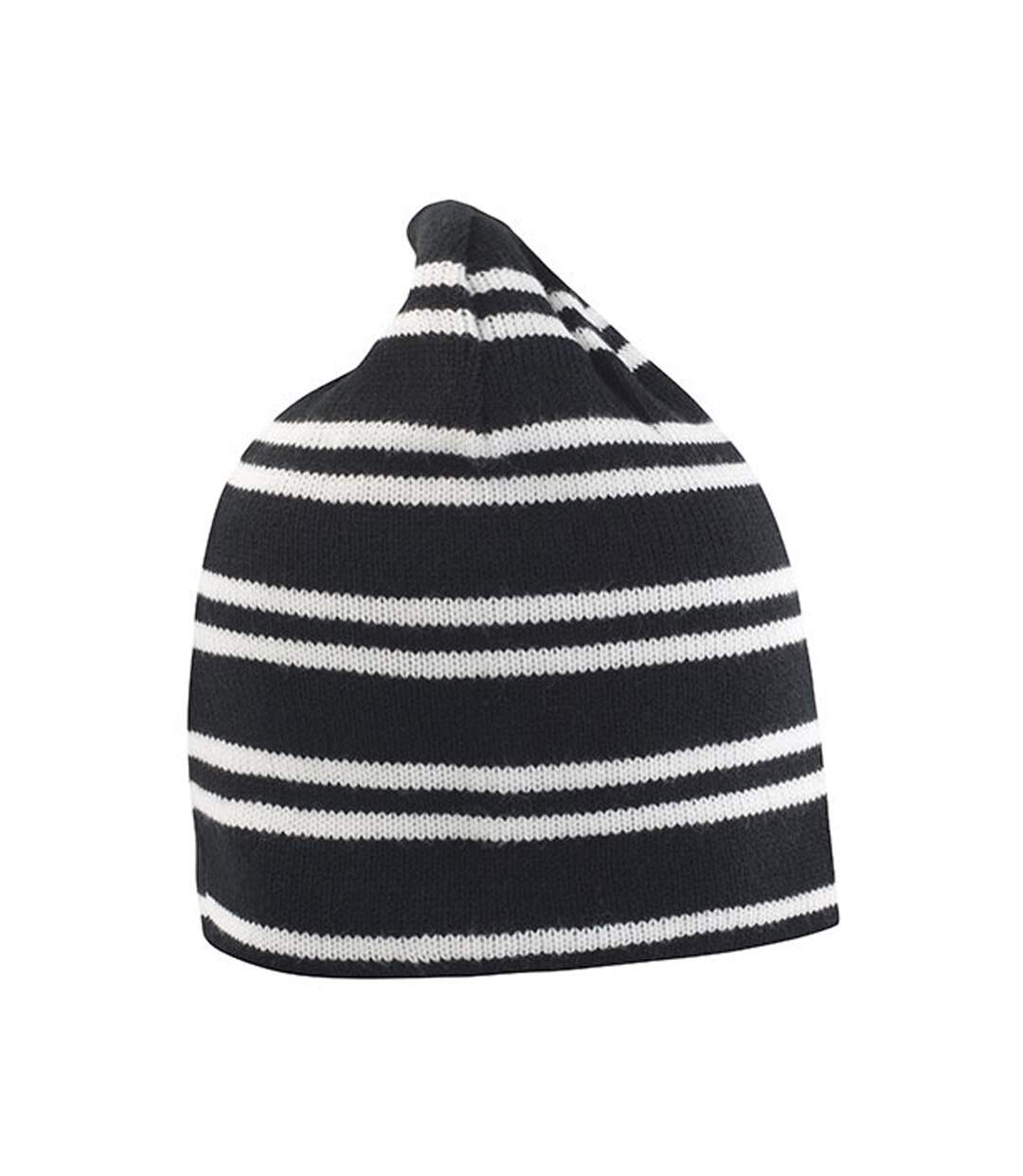 Bonnet Team Blanc Noir Result Winter Essentials-1