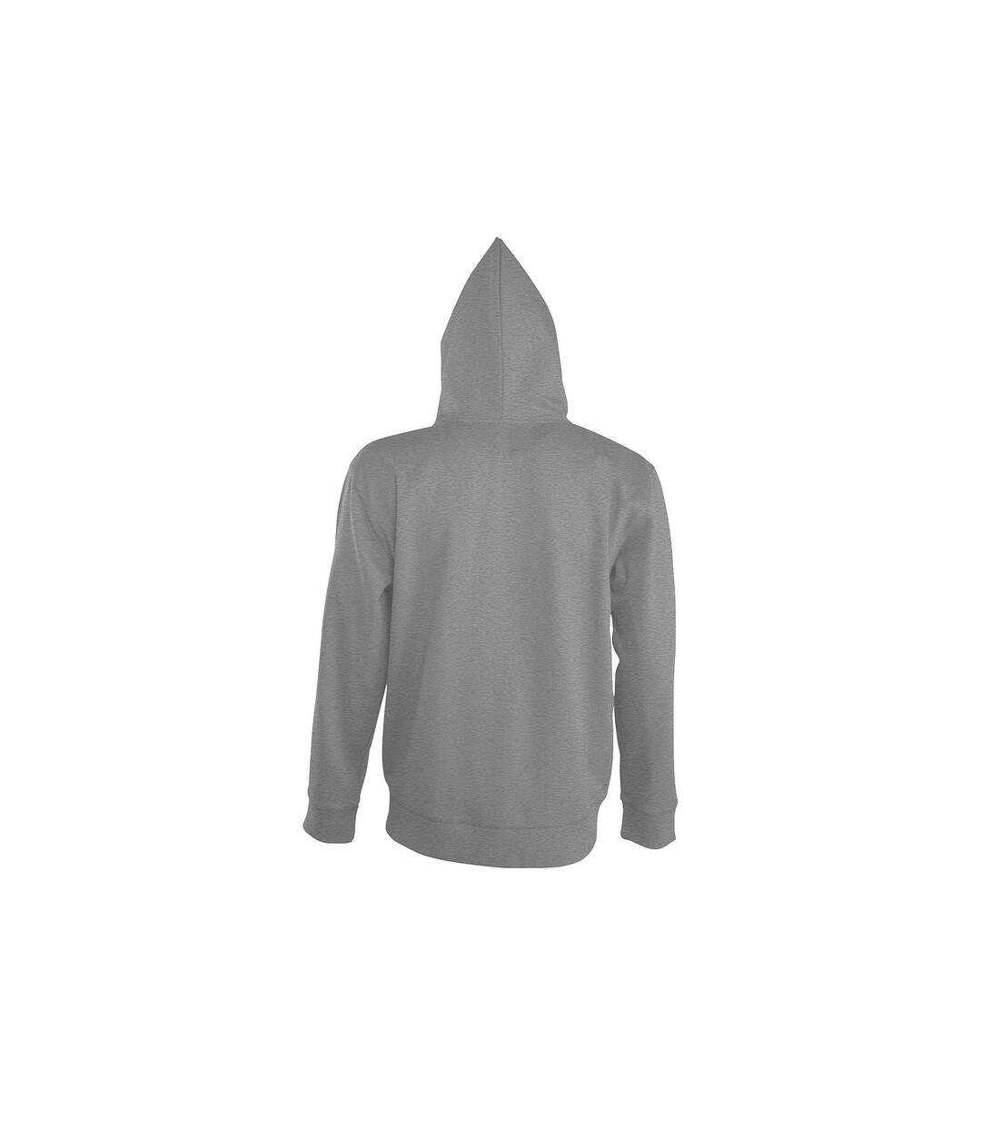 Seven sweatshirt à capuche et fermeture zippée homme gris marne SOLS