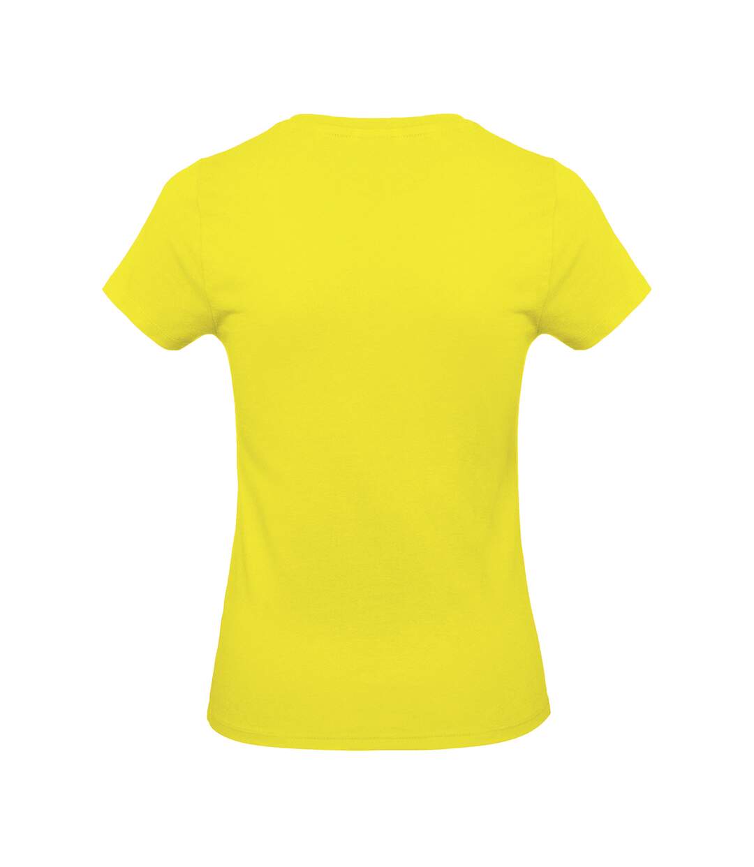 T-shirt à manches courtes et col en v femme jaune Kariban