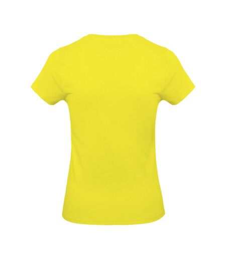 T-shirt à manches courtes et col en v femme jaune Kariban